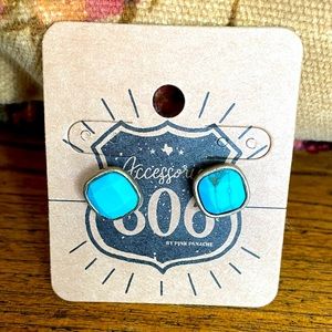 Small turquoise earrings